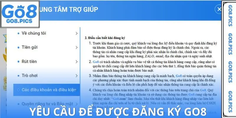 Tiêu chí để được làm thành viên của nhà cái