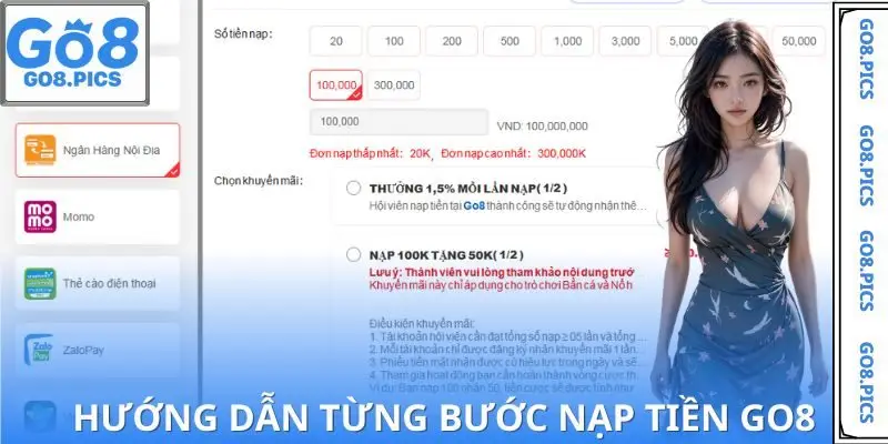 Từng bước nạp tiền để chơi cá cược ngay