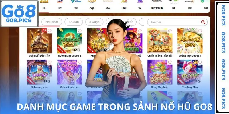 Tổng hợp top game Nổ hũ GO8 đang được chơi nhiều