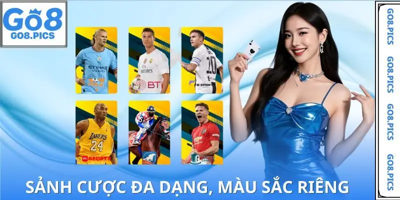 Khám phá hệ thống sảnh cược thể thao GO8 chất lượng